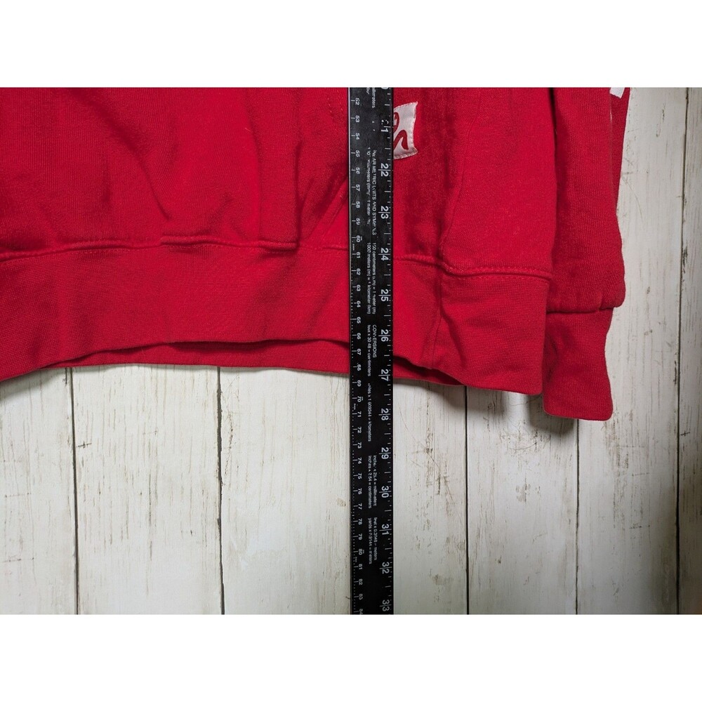 Red Lifeguard Hoodie Surf Style Ft Walton Beach Florida Sweatshirt Size L - Picture 4 of 8